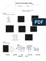 Diagnostic Test Third Grade
