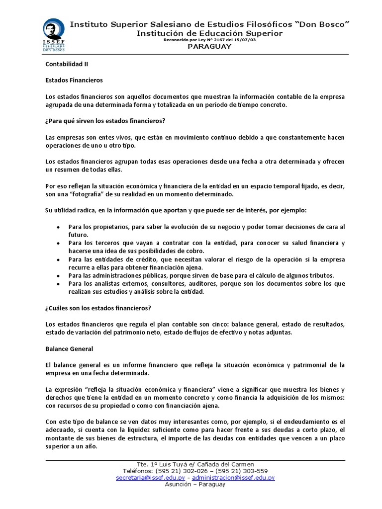 Estados Financieros: Guía Completa | PDF | Contabilidad | Estado financiero