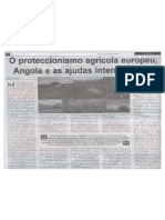 O proteccionismo agrícola europeu, Angola e as ajudas internacionais