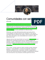 Diferencia Entre Comunidad Virtual y Red Social PDF