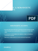 Rhotic & Non-Rhotic Accents