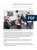 19/Febrero/2020 Senadores exigen a CNDH imparcialidad para comité sobre consejeros del INE