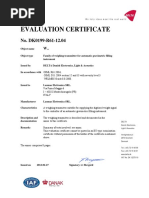 Laumas Certificado Evaluación Oiml r61 Mid Serie w Es