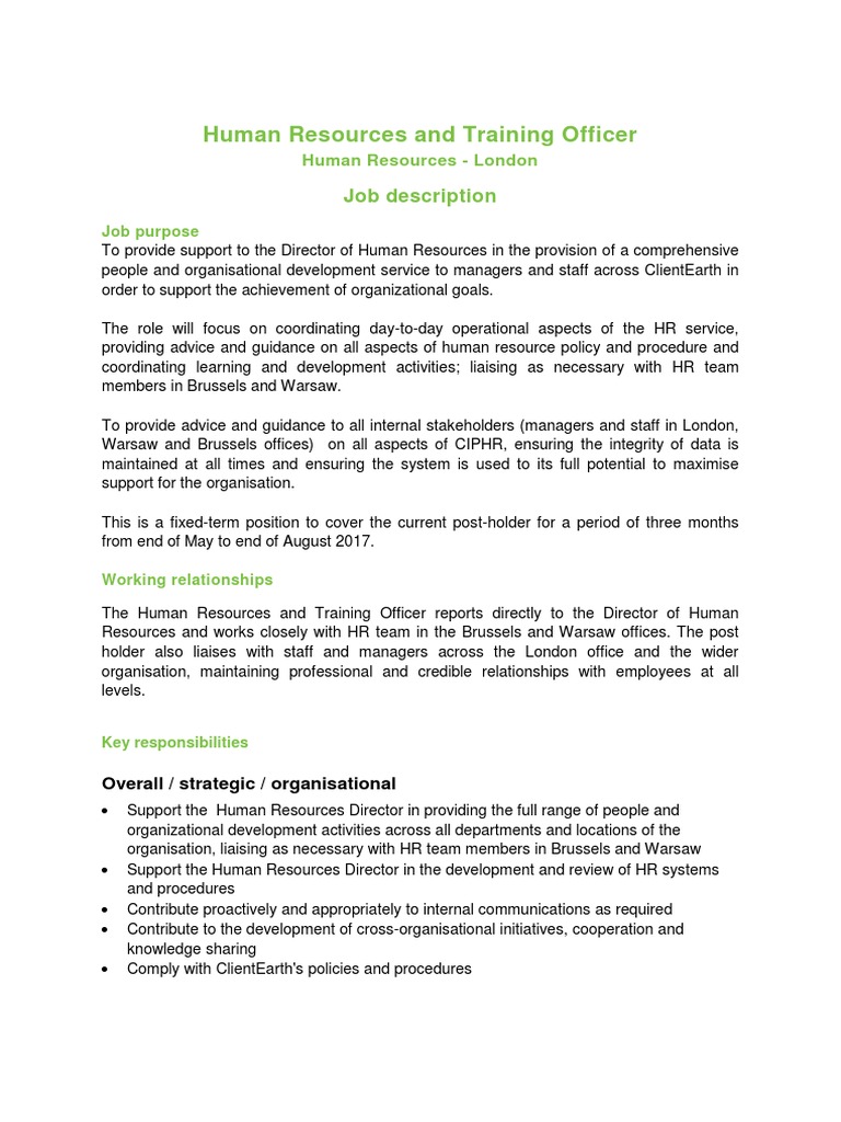 Training intelligence overview