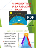 Medidas preventivas contra la radiación solar en