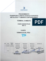 3C2001-DOM-M-PR-001 Rev.0 Transporte e instalacion de Soportes y Tuberias