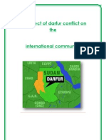 The Effect of Darfur Conflict on the International Community