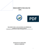 Evaluacion de Los Aprendizajes UAPA PDF