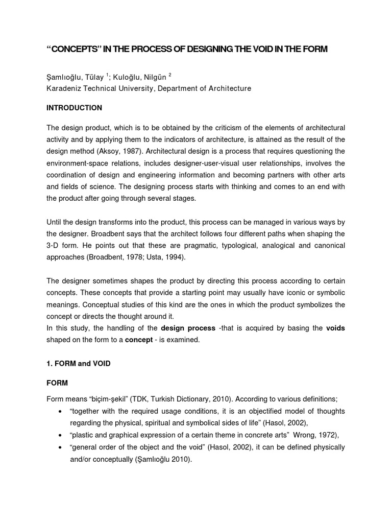 Concepts of in The Process of The Design PDF | PDF | Abstraction | Concept