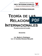 Teorías de Relaciones Internacionales UCS