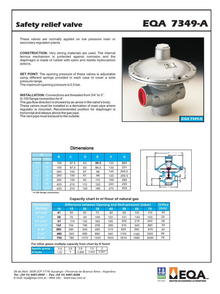 Válvula de Alivio 7349A INGLES PDF Valve Pipe (Fluid Conveyance)