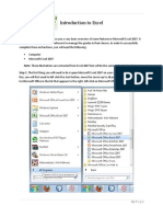 Introduction to Excel Revised