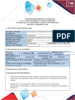 Activity Guide and Evaluation Rubric- Activity 4 Speaking Task