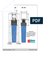 USWater Single Big Blue Dimensional Drawing