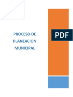 Proceso de Planeacion Municipal