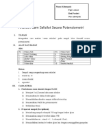 Analisis Asam Salisilat Secara Potensiometri