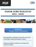 Penerangan Ringkas Mengenai Dasar Agro Makanan 2011 - 2010