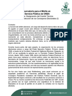 Designación del Comité Técnico Evaluador y elección de los Consejeros Electorales