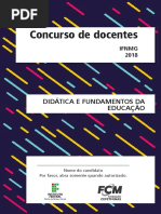DIDÁTICA E FUNDAMENTOS DA EDUCAÇÃO