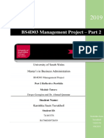 BS4D03 Management Project Part 2 - Reflective Portfolio - Kanishka Sauis Turrakheil