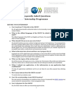 OECD Internship FAQs