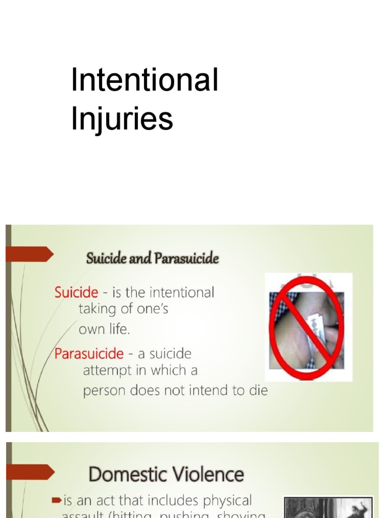 Health Intentional Injuries 2 | PDF
