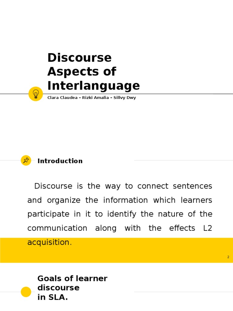 Discourse Aspects of Interlanguage | PDF | Second Language Acquisition ...