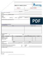 Registro de Mantenimiento de Camioneta Furgon