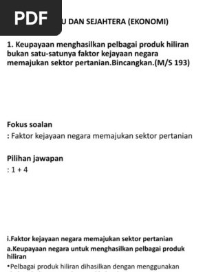 Faktor Kejayaan Negara Memajukan Sektor Pertanian Pdf