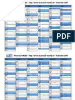 Kalender 2011 Wuensch-Media