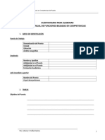 Cuestionario Manual de Funciones basado en Competencias