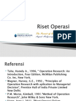 Riset Operasi (Pert 1)