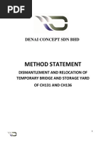 METHOD STATEMENT FOR DISMANTLE AND RELOCATE ECRL