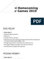 Alumni Homecoming Parlor Games 2019