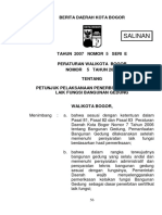 Petunjuk Pelaksanaan Penerbitan Sertifikat Laik Fungsi Bangunan Gedung-Kota Bogor