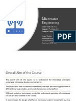 Introduction To Microwave Engineering