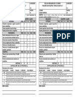 Calificación de estudiantes en percusión de metalófono