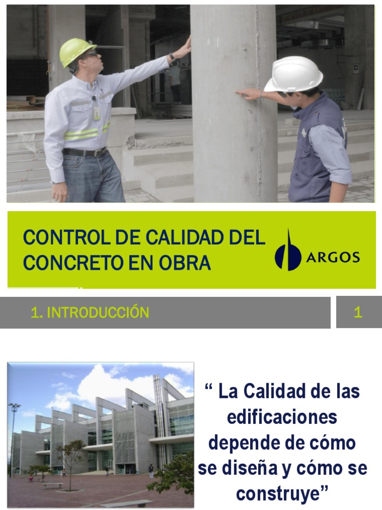 Control de Calidad del Concreto en Obra | PDF | Hormigón | Cemento