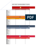 Plantilla Calendario de Contenidos