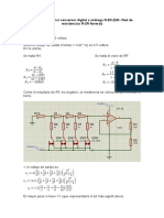 Diseñar un conversor digital analógico R