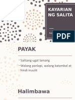 Kayarian NG Salita