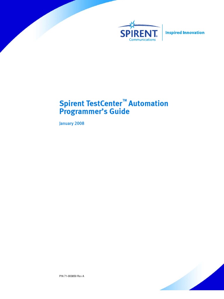Spirent Test Center Automation Prog Guide | PDF | Network Packet ...