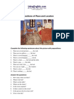 Prepositions of Place and Location