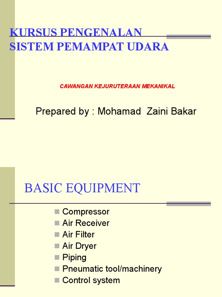 Compressed Air System Overview | PDF | Pipe (Fluid Conveyance) | Tools