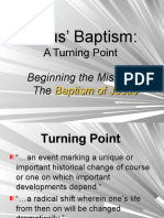 Beginning The Mission The Baptism of Jesus