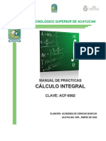 Prácticas de Cálculo Integral PDF