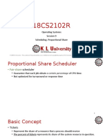 Scheduling Proportional Share