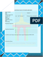 Form Oprec HMTS UNNES Tahun 2020 PDF