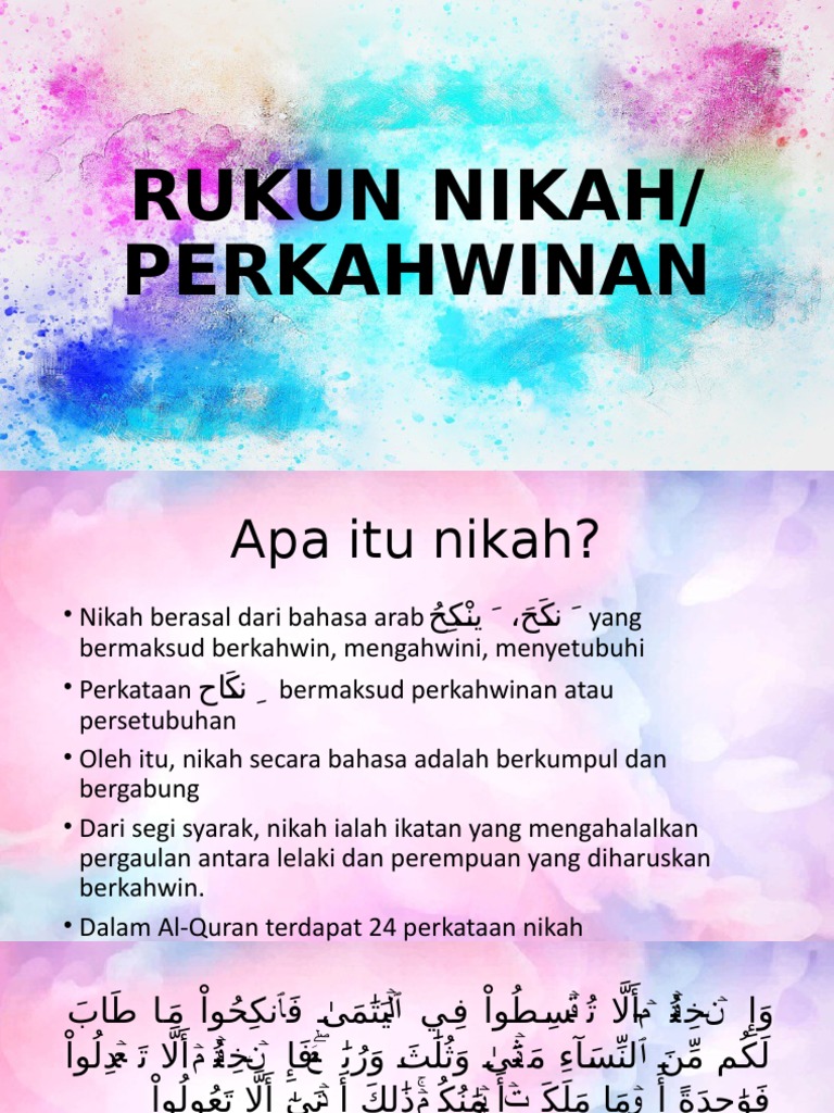 Slaid RUKUN NIKAH | PDF