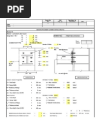 Steel Moment-Connection-Beam-Column (IS800)